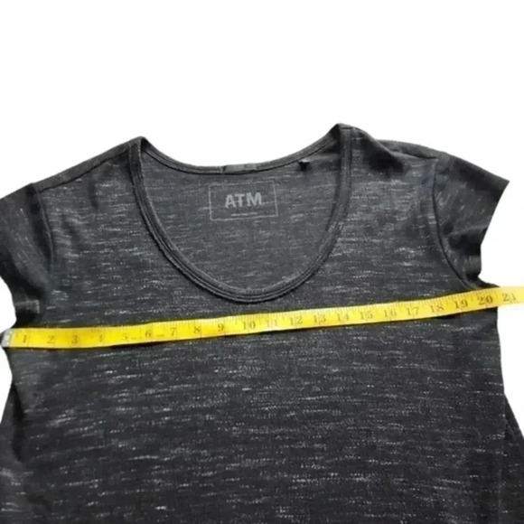 ATM Anthony Thomas Melillo Tee Shirt Dress Mini Black Heather Women's size Small - Picture 13 of 14